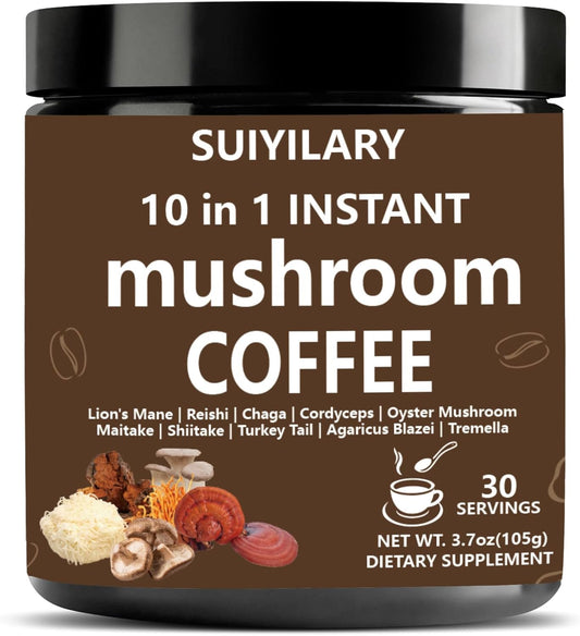 Focus, Energy, Immune Support: 10-in-1 Mushroom Coffee