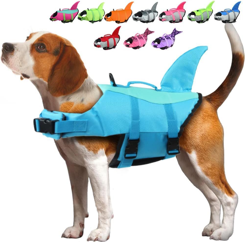 EMUST Large Dog Life Jacket for Safe Swimming and Fun