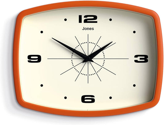 JONES CLOCKS Movie Wall Clock - Retro 10 Inch Design for Home