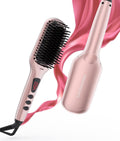 Hair Straightener Ceramic Brush - Fast Smooth Frizz Control