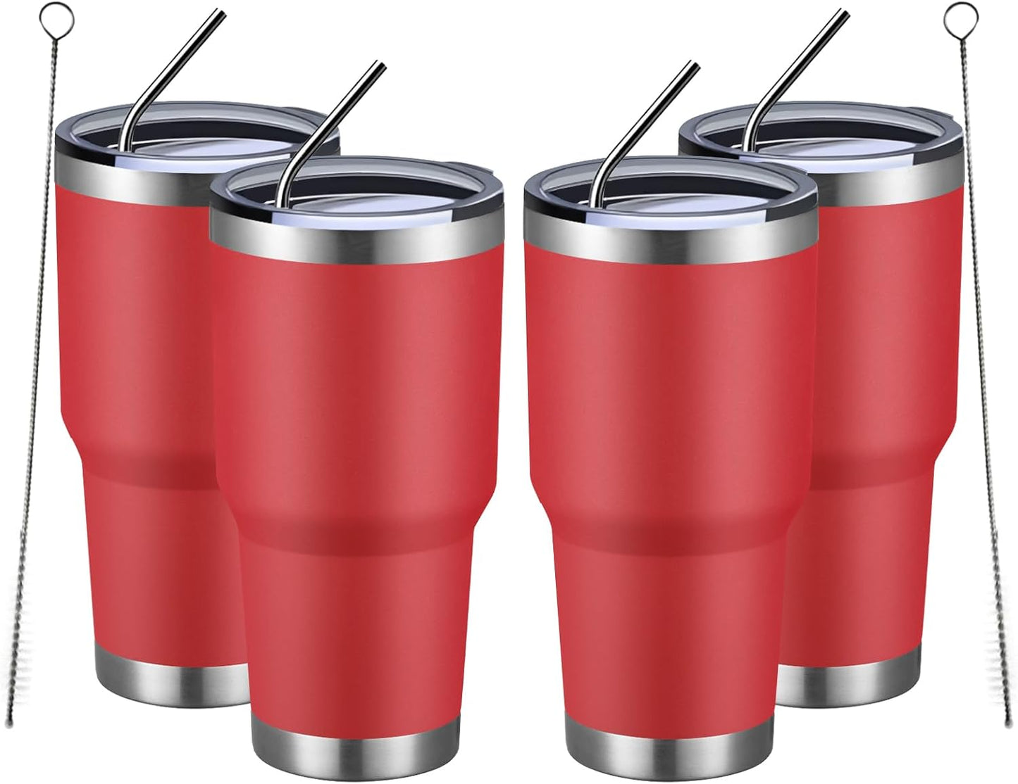 MEWAY 30oz Insulated Tumbler for Hot and Cold Drinks, 4 Pack