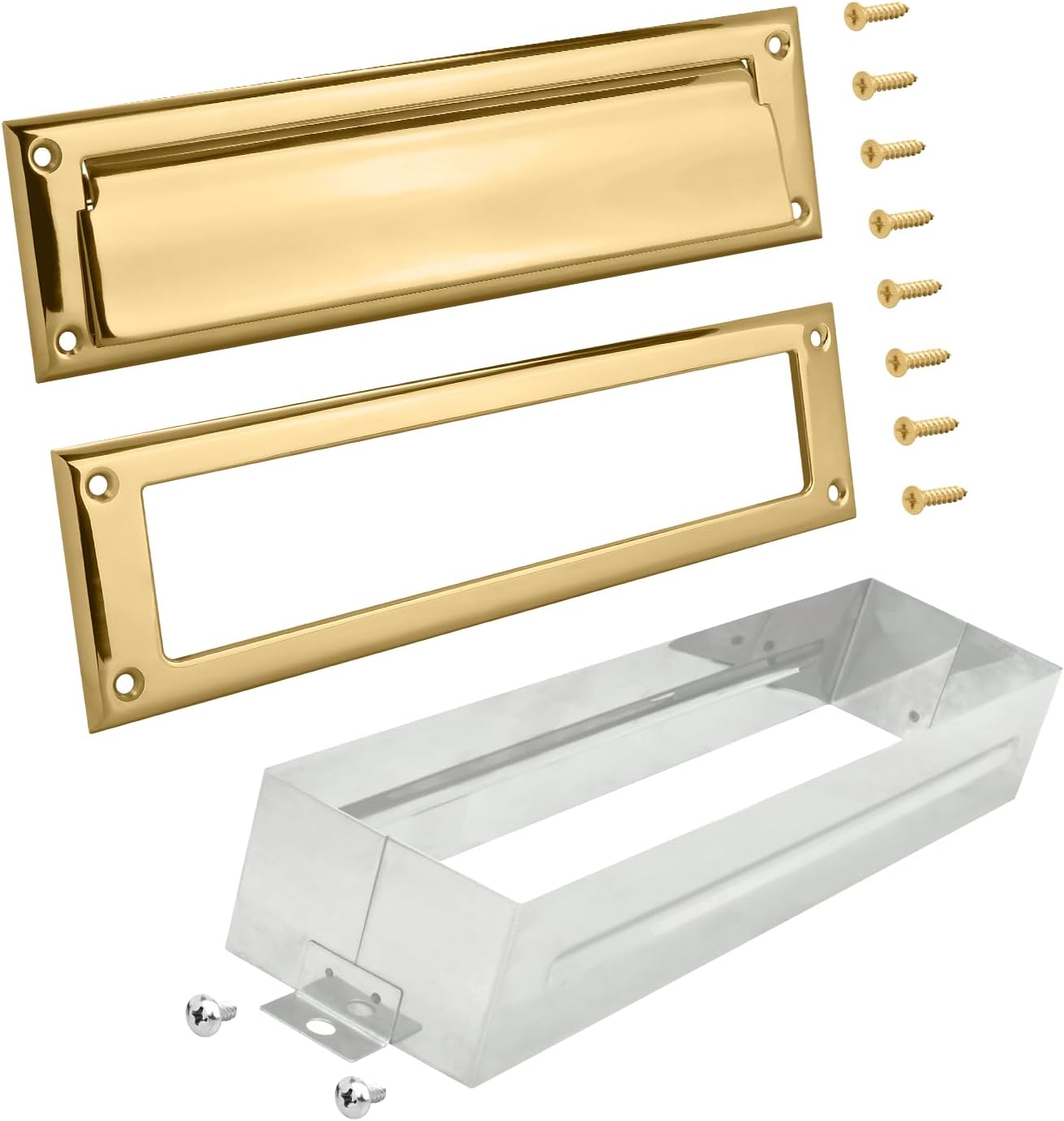 Nuk3y Solid Brass Mail Slot with Sleeve for Long Lasting Use