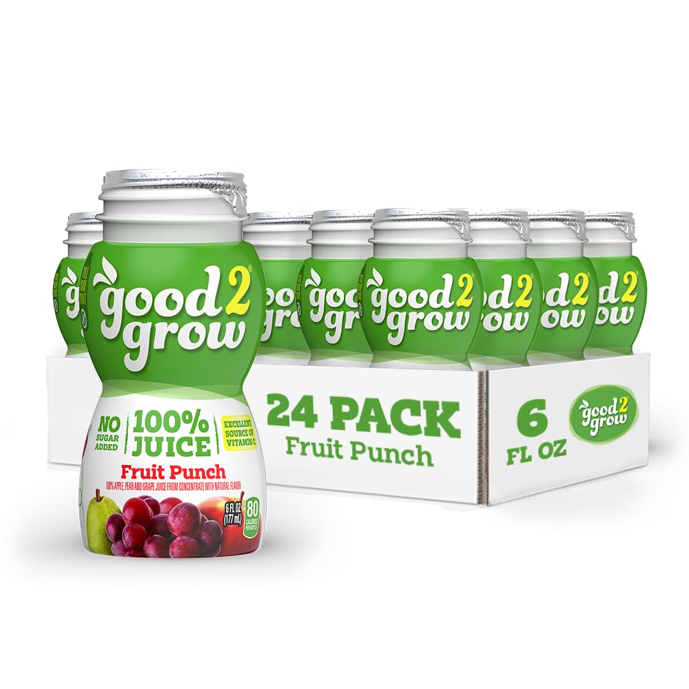good2grow 100% Fruit Punch Juice for Kids - 24 Pack of Fun