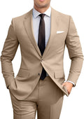 Men's Slim Fit 2 Piece Suit Set - Tailored Wedding & Prom Suit