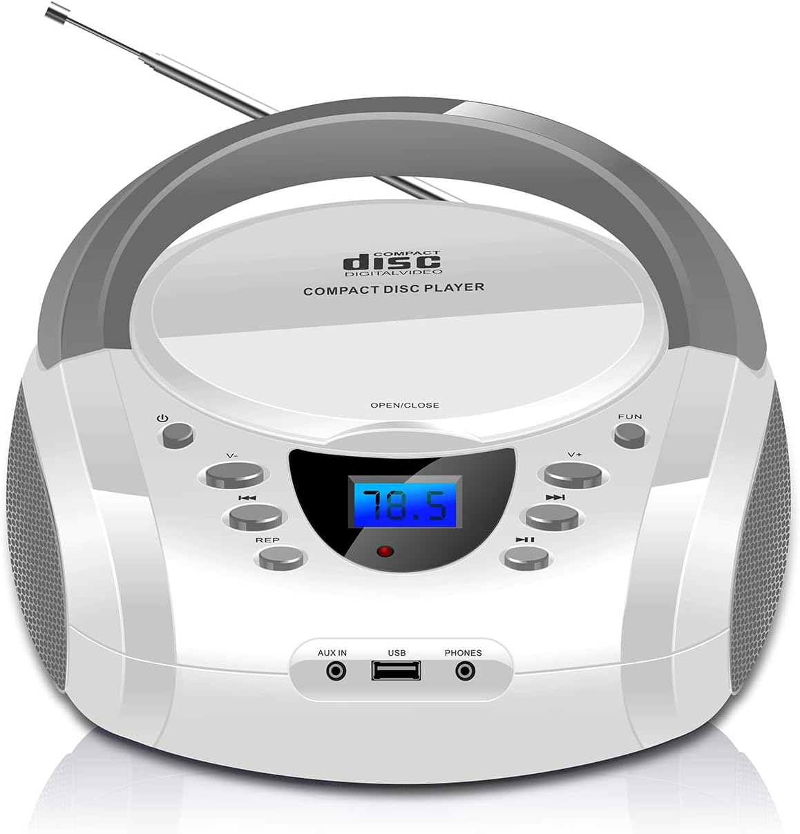 LONPOO Portable Boombox: Superior Stereo Sound