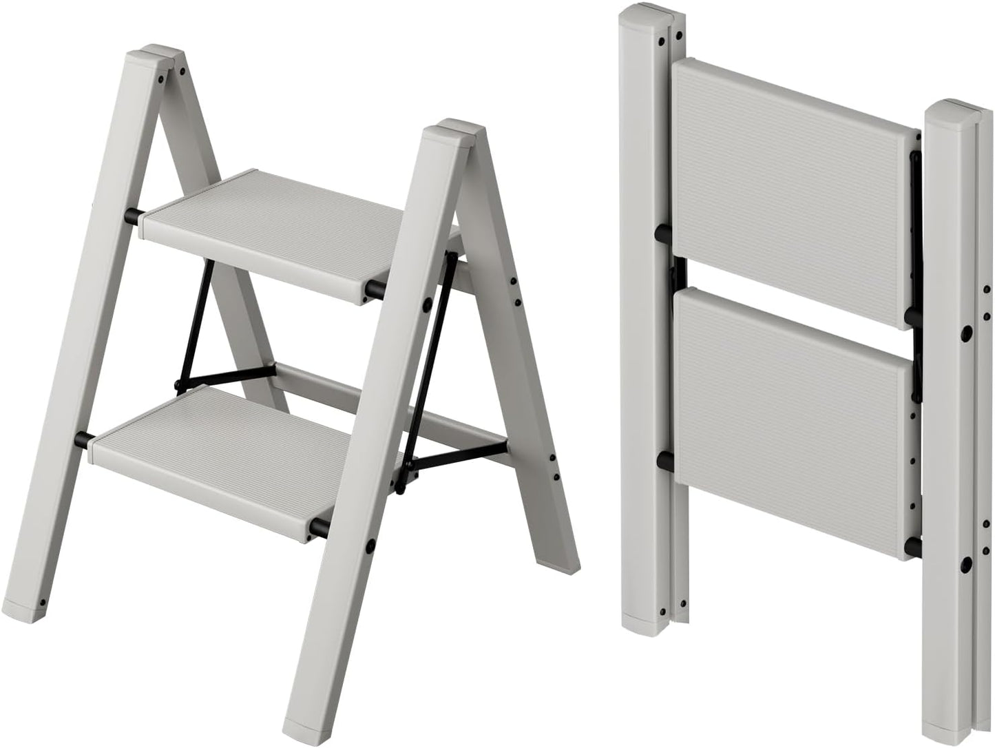 Taranta 2 Step Ladder - Lightweight Folding Step Stool for Home