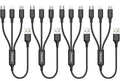 Puxnoin Short 1FT 3-in-1 Multi Charger Cord