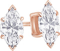 Houston Diamond District Lab Grown Diamond Stud Earrings (Style 47QQ)