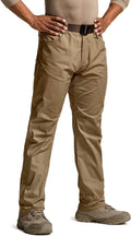 CQR Men's Flex Stretch Tactical Pants - Durable Lightweight EDC tough