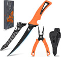 KastKing 7-in Fishing Pliers and Fillet Knife Combo - Durable Kit