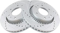 TRQ Front Performance Brake Rotors Set - G-Coated Direct Fit