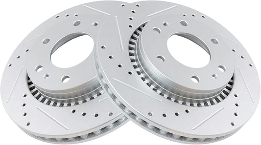 TRQ Front Performance Brake Rotors Set for Buick Rainier & More