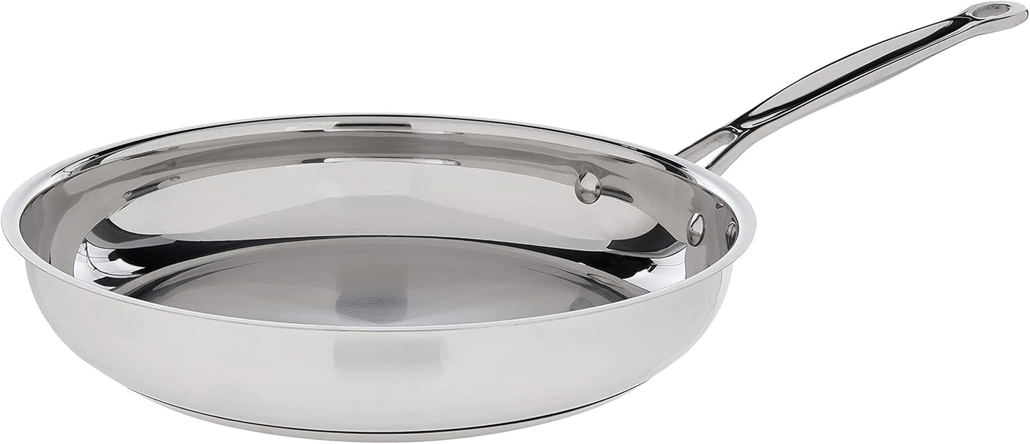 Cuisinart 10-Inch Open Skillet: Classic Stainless Steel Cookware