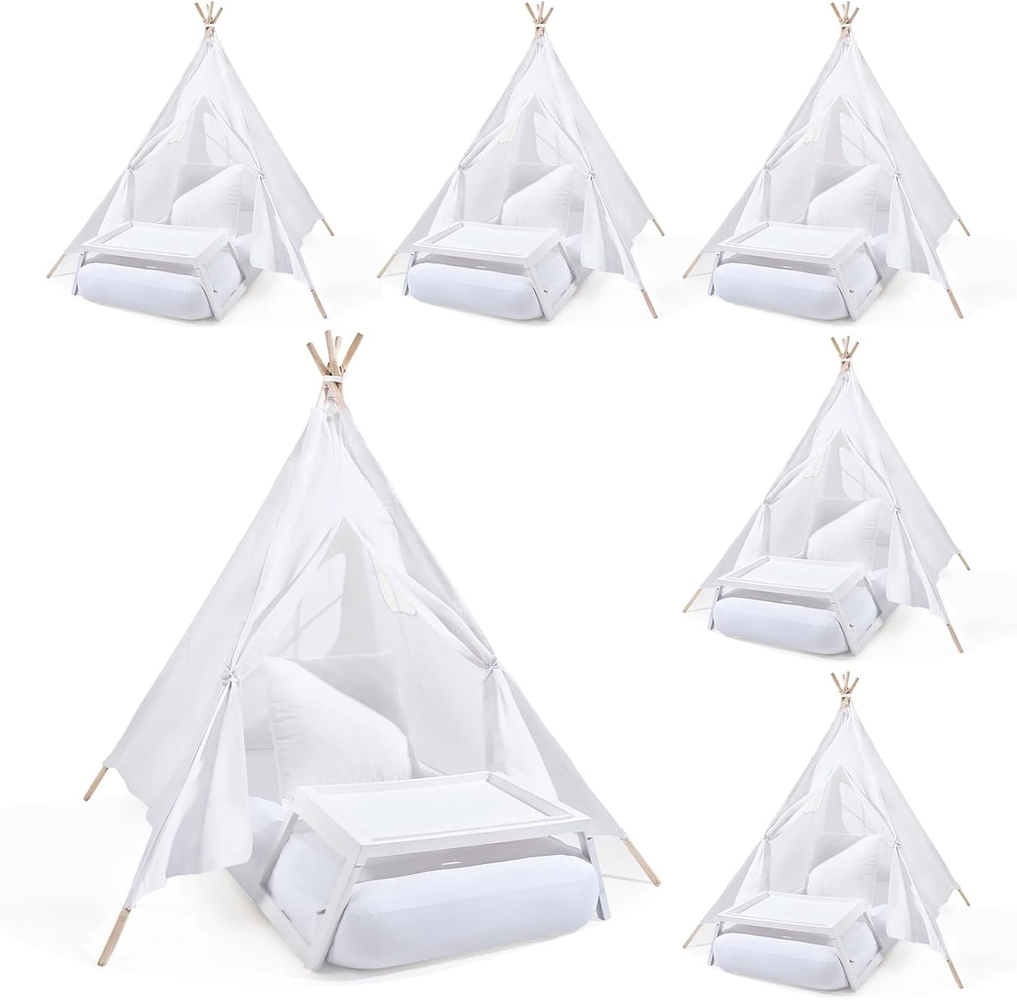 Wesnoy Kids Teepee Set: Cozy Sleepover Bundle