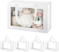 Large White Clear Gift Boxes with Windows and Handles - Collapsible 5