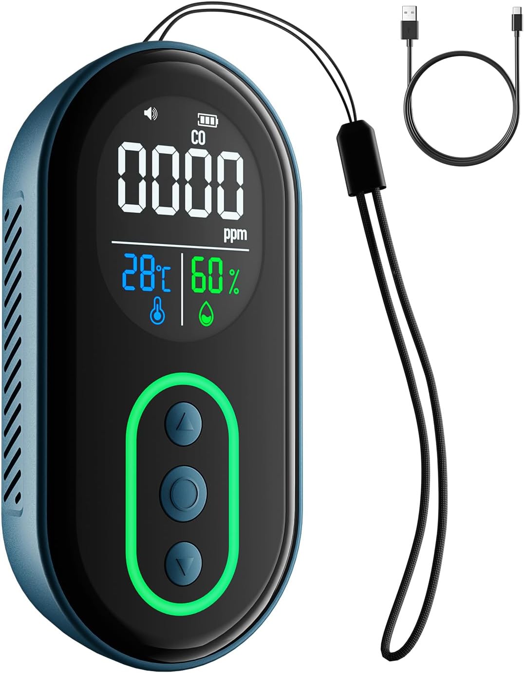 DS-399 Portable Carbon Monoxide Detector for Travel Safety