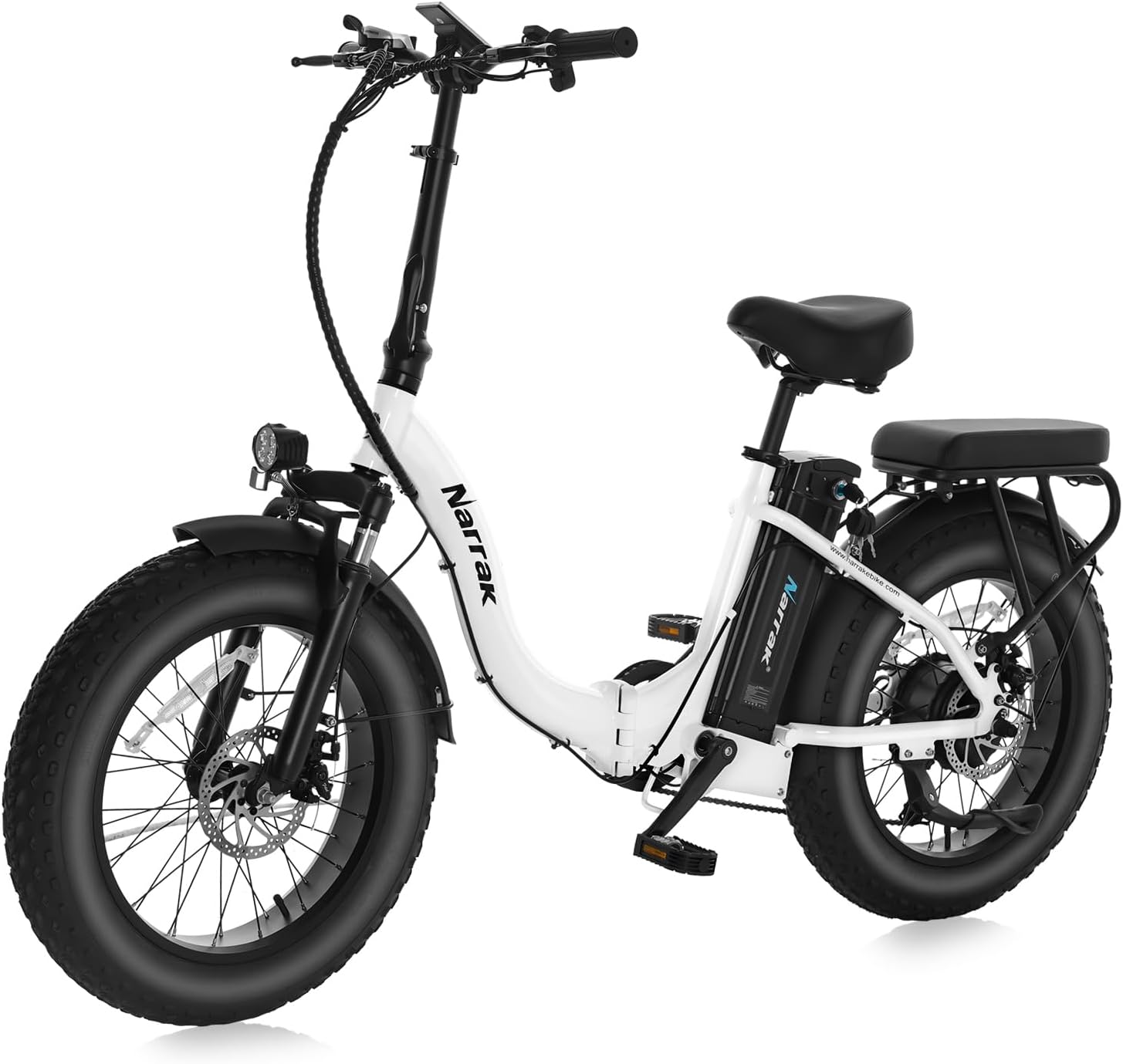 Fat Tire Folding Electric Bike with 48V Battery & 1100W Motor
