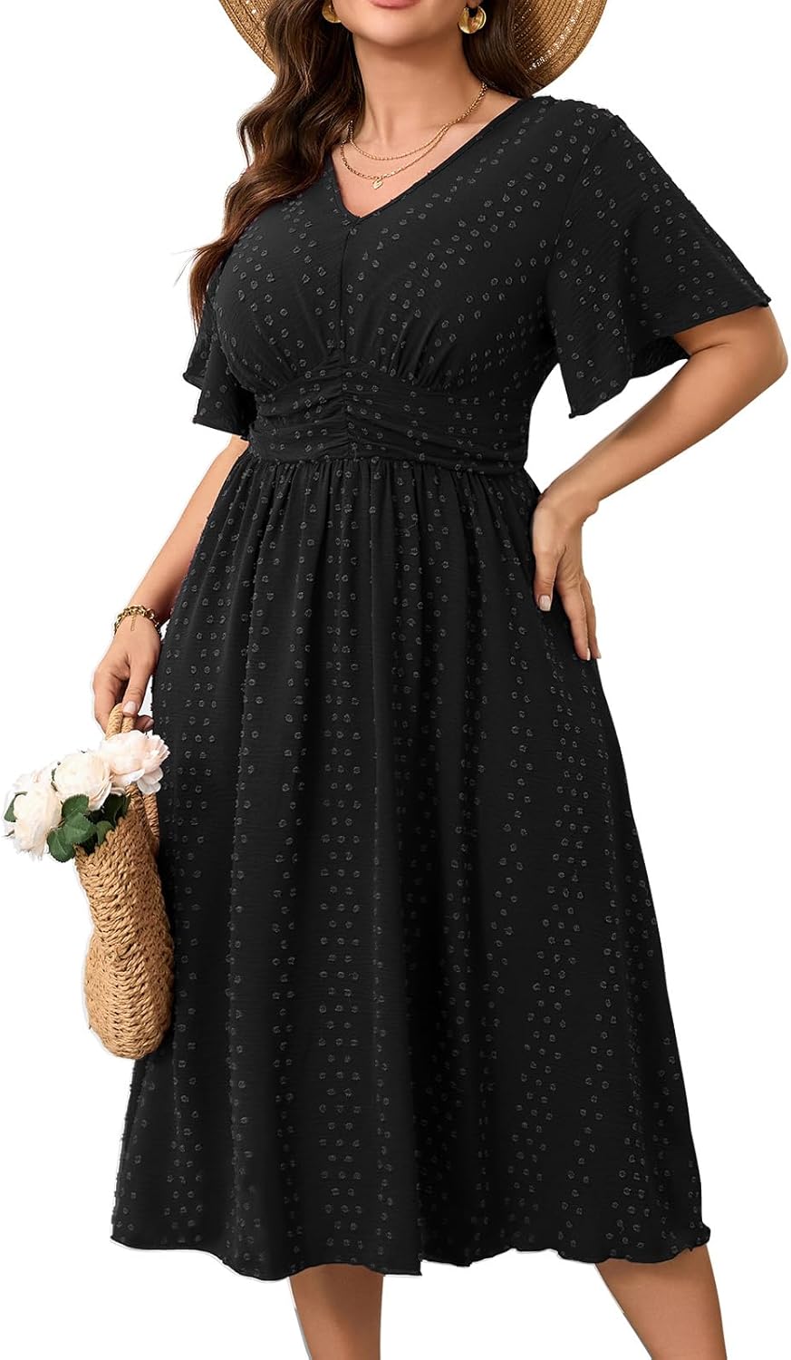 RWJ Women's Plus Size Maxi Dress for Summer Casual Wear