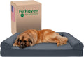 Furhaven Memory Foam Dog Bed for Large Dogs - Quilted Sofa Jumbo