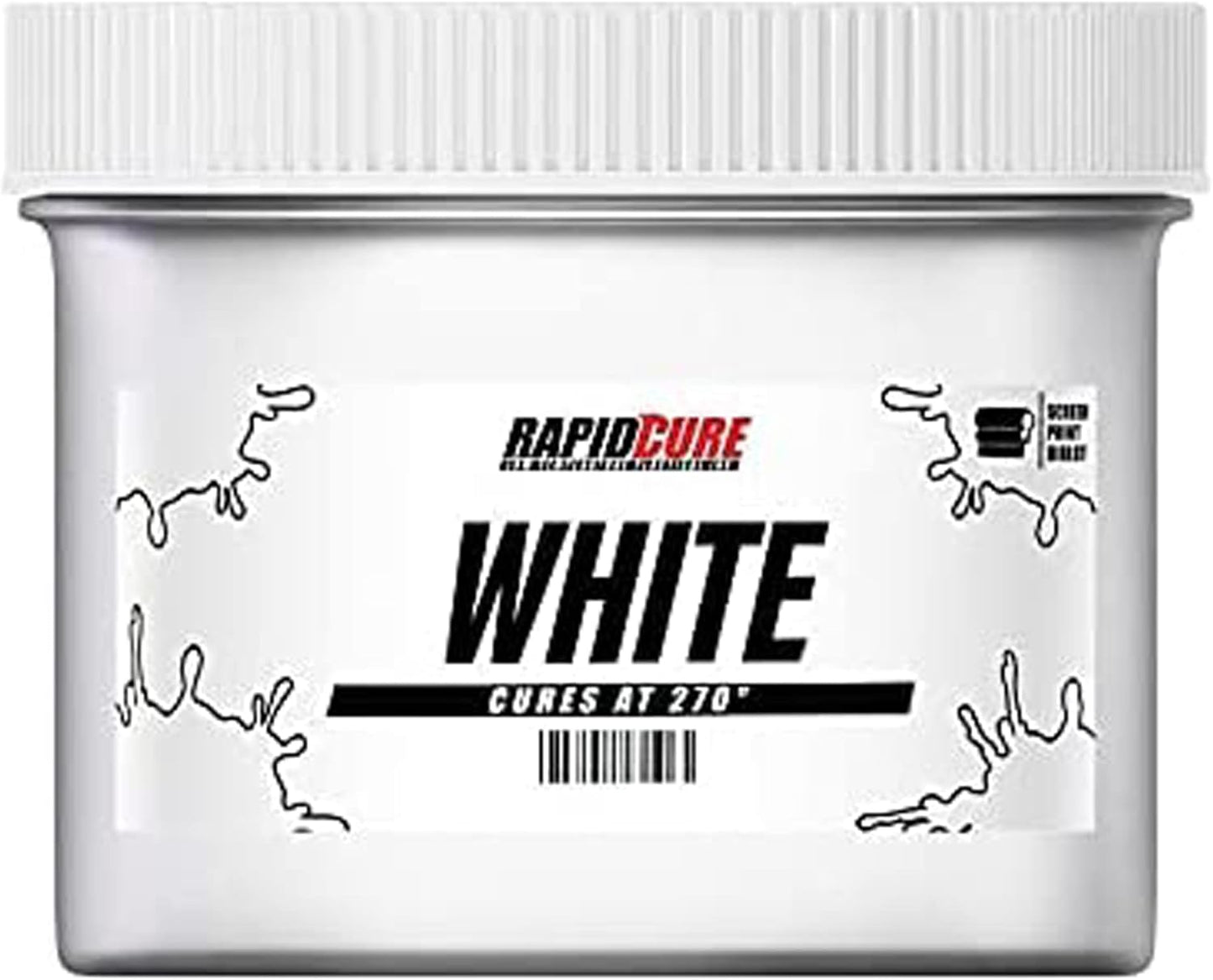 Rapid Cure Screen Printing Ink White - Fast Curing Fabric Paint