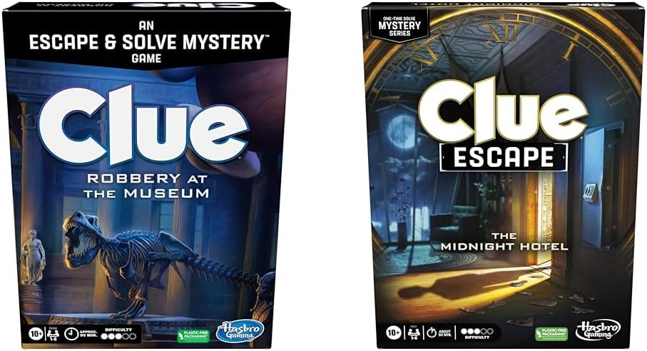 Clue Escape 2-Pack Mystery Games for Family Fun and Adventure