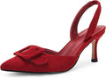Coutgo Womens Slingback Heels Kitten Heel Pumps - Elegant Comfort easy