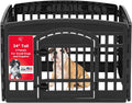 IRIS USA 24 in 4-Panel Dog Playpen with Door - Secure Indoor Play Area