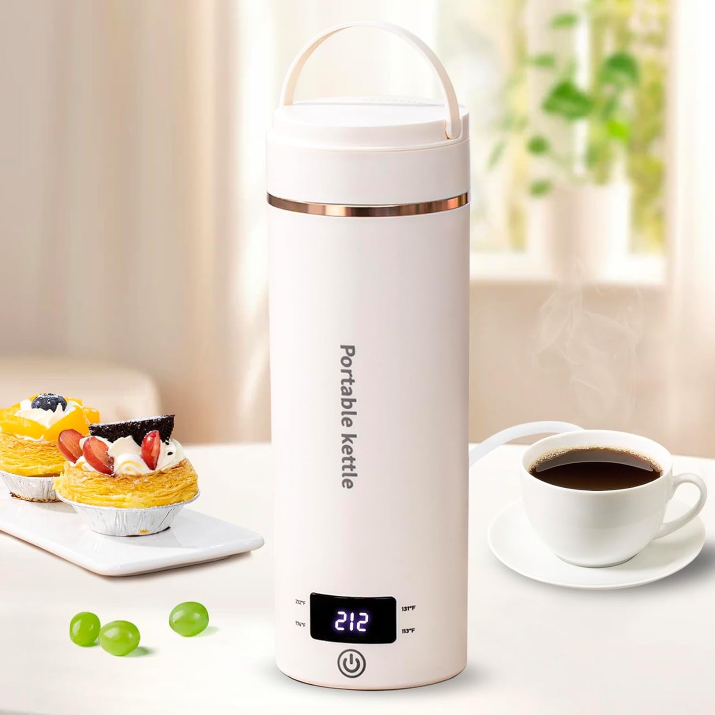 Compact Travel Electric Kettle - Fast Boil & Safe Auto Shut-Off!