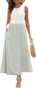 Zattcas Women's Summer Casual Maxi Dress with Pockets and Style