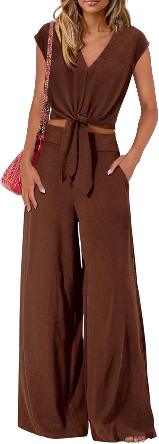 PRETTYGARDEN Women's Summer 2 Piece Outfits for Casual Style