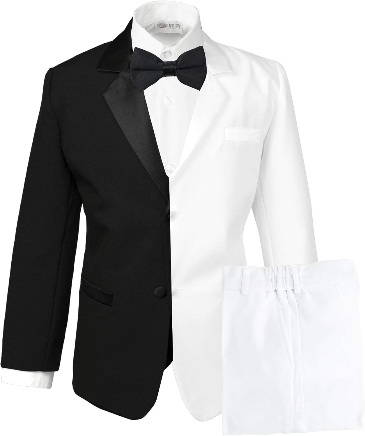 Spring Notion Boys' Classic Fit Tuxedo Set for Special Occasions