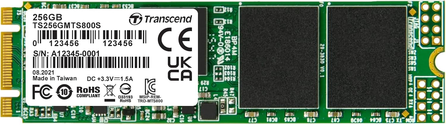 Transcend 256GB SATA III M.2 Solid State Drive for Speed