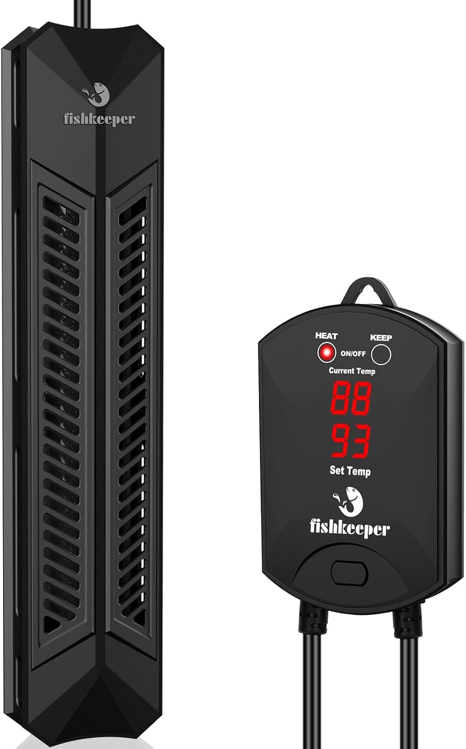 Adjustable 500 W Fishkeeper Aquarium Heater with Digital Display