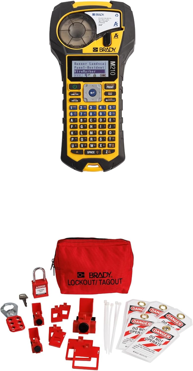 Brady M210 Portable Label Printer and Lockout Tagout Kit Review