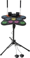 Electric Drum Set Roll-Up Pads for Kids - Portable Practice Kit