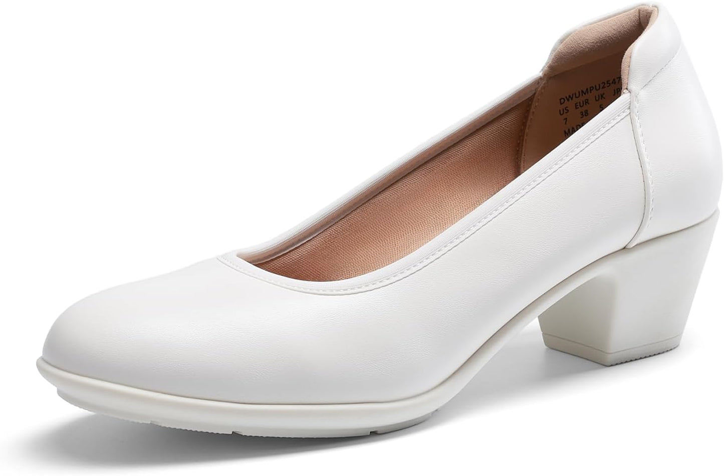 DREAM PAIRS Women's Low Chunky Heels for Office Comfort