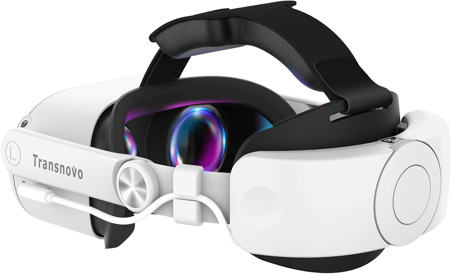 Compatible Oculus Quest 2 Head Strap with 6000mAh Battery