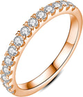 Moissanite Wedding Band 925 Sterling Silver Eternity Ring (Style TK6Z)