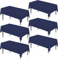 Navy Blue Tablecloth Set of 6 for Elegant Dining Events