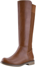 Shoe'N Tale Women's Knee High Boots Flat Low Heel - Comfortable