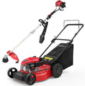 PowerSmart 21-Inch 144cc Gas Push Mower + 16-In Trimmer Kit - Reliable