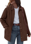 Faux Suede Jacket Women Fall 2025 - Lightweight Shacket Coat