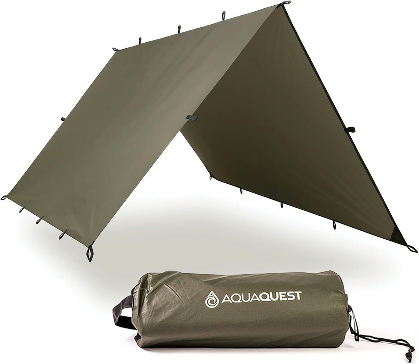 AquaQuest Defender Tarp - Heavy-Duty Waterproof Rain Fly