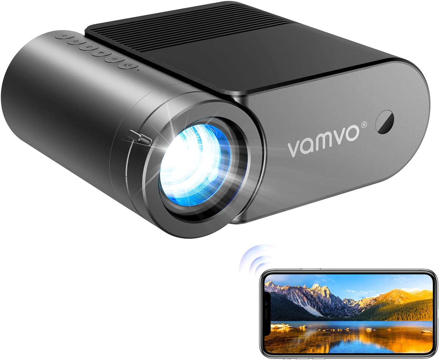 Vamvo HD WiFi Projector: Ultimate Portable Entertainment!