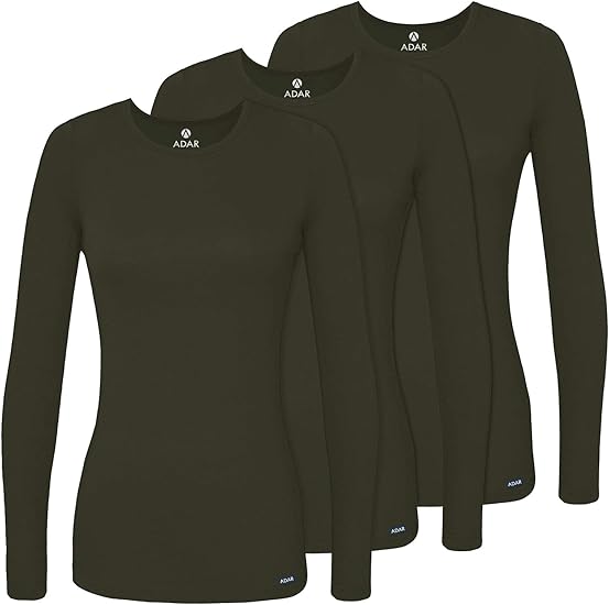 Adar Underscrubs for Women 3 Pack Long Sleeve Comfort Tee Review