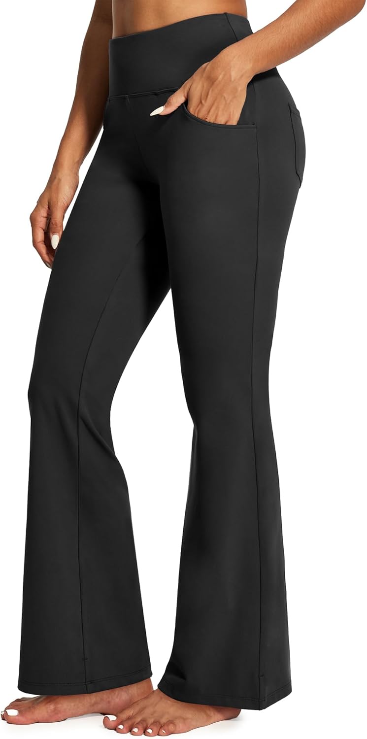 IUGA Yoga Pants Women Wide Leg High Waist Bootcut Flare Leggings