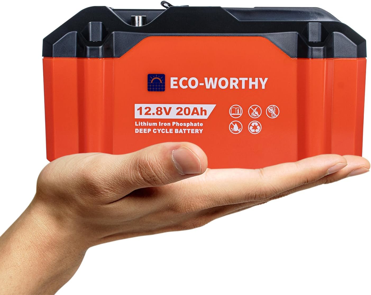 ECO-WORTHY 12V Lithium Battery for Camping and Outdoor Use