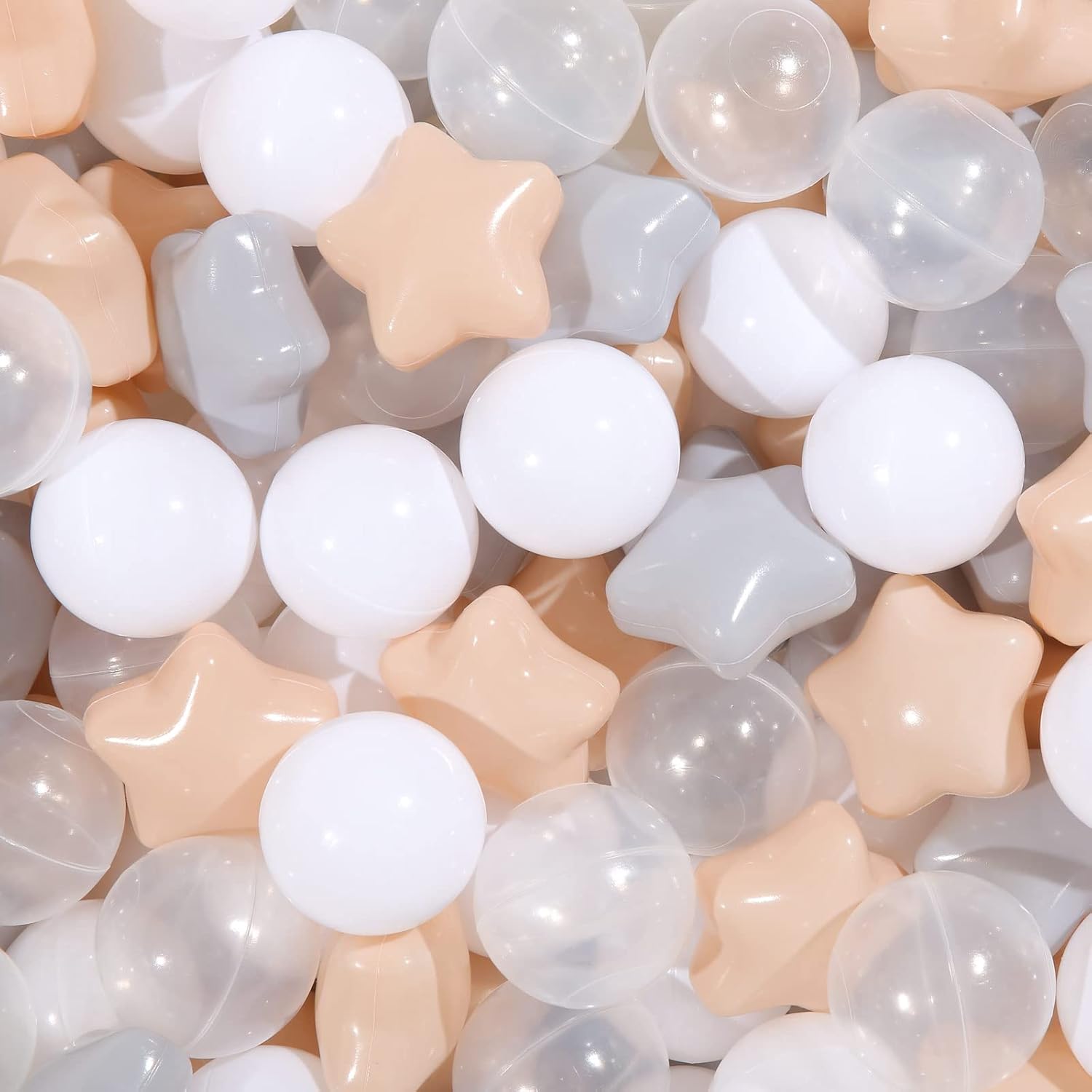 TRENDPLAY Star Ball Pit Balls for Toddlers - Safe and Fun Play