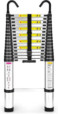 15.5 Ft Telescoping Ladder - Stable Collapsible Ladder for RVs