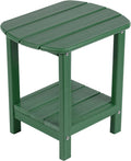 Adirondack Side Table 16.5in Outdoor Side Table - 2-Tier Weather